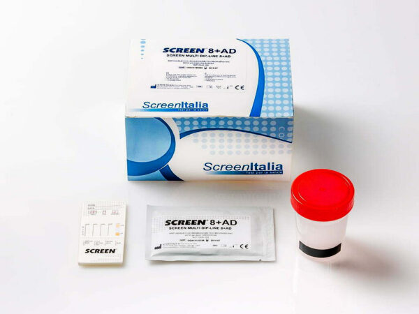 Foto principale Screen 8 + AD Test Antidroga 8 Sostanze + AD Urina ad immersione 25 pezzi Lombardia (SC-0159-25)