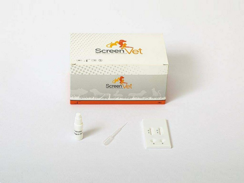 Foto principale ScreenVet Test Veterinario CDV + CPV AG con contagocce 10 pezzi