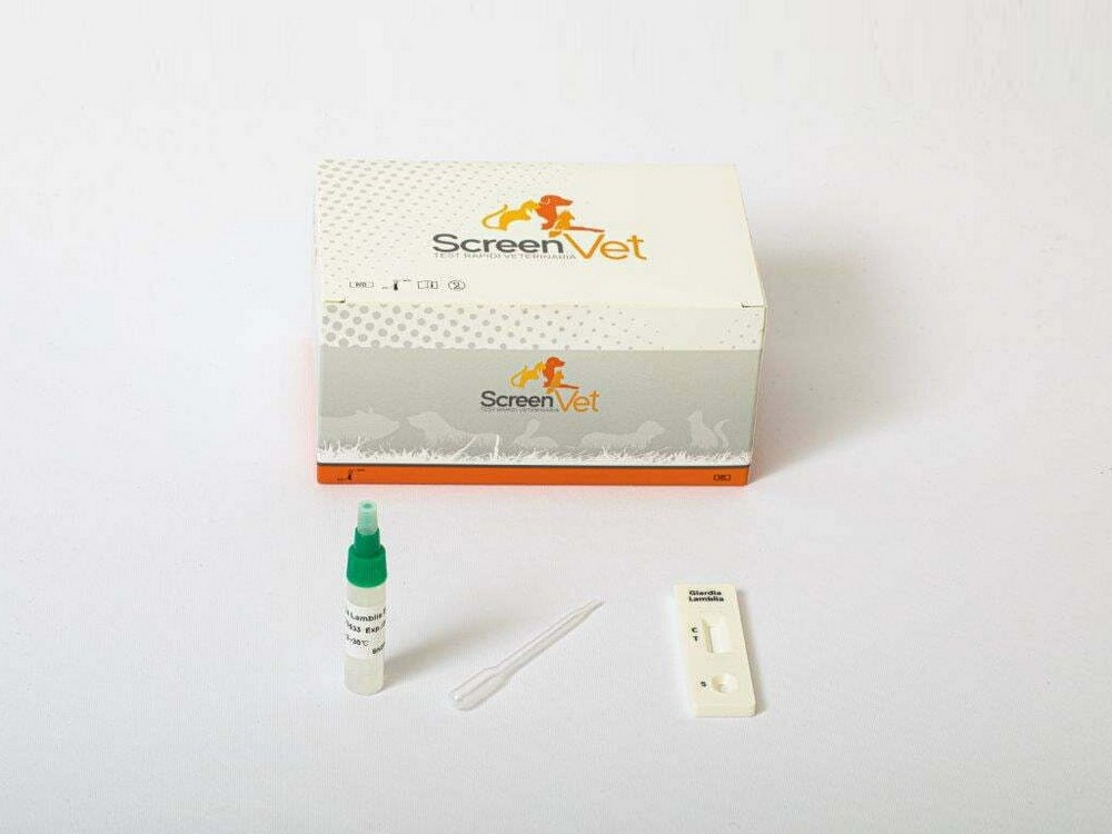 Foto principale ScreenVet Test Veterinario CPV + CCV + Giardia Lamblia Feci con contagocce 10 pezzi